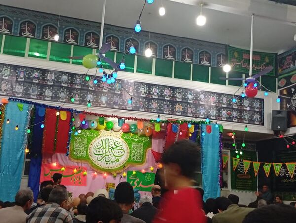 تکیه حسینی غرق در شادی علوی