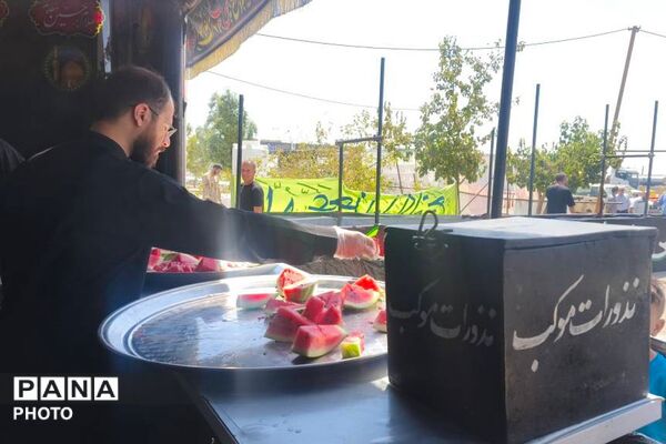 خدمت رسانی اداره آموزش و پرورش کهریزک در موکب عشاق الحسین اربعین
