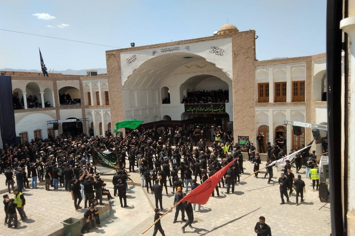 مراسم عزاداری تاسوعا در حسینیه امام رضا ( ع ) بیرجند برگزار شد