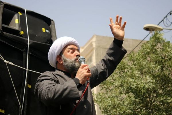 تشییع پیکر شهید محمد نعمتی سعیدآبادی در شهرستان بهارستان