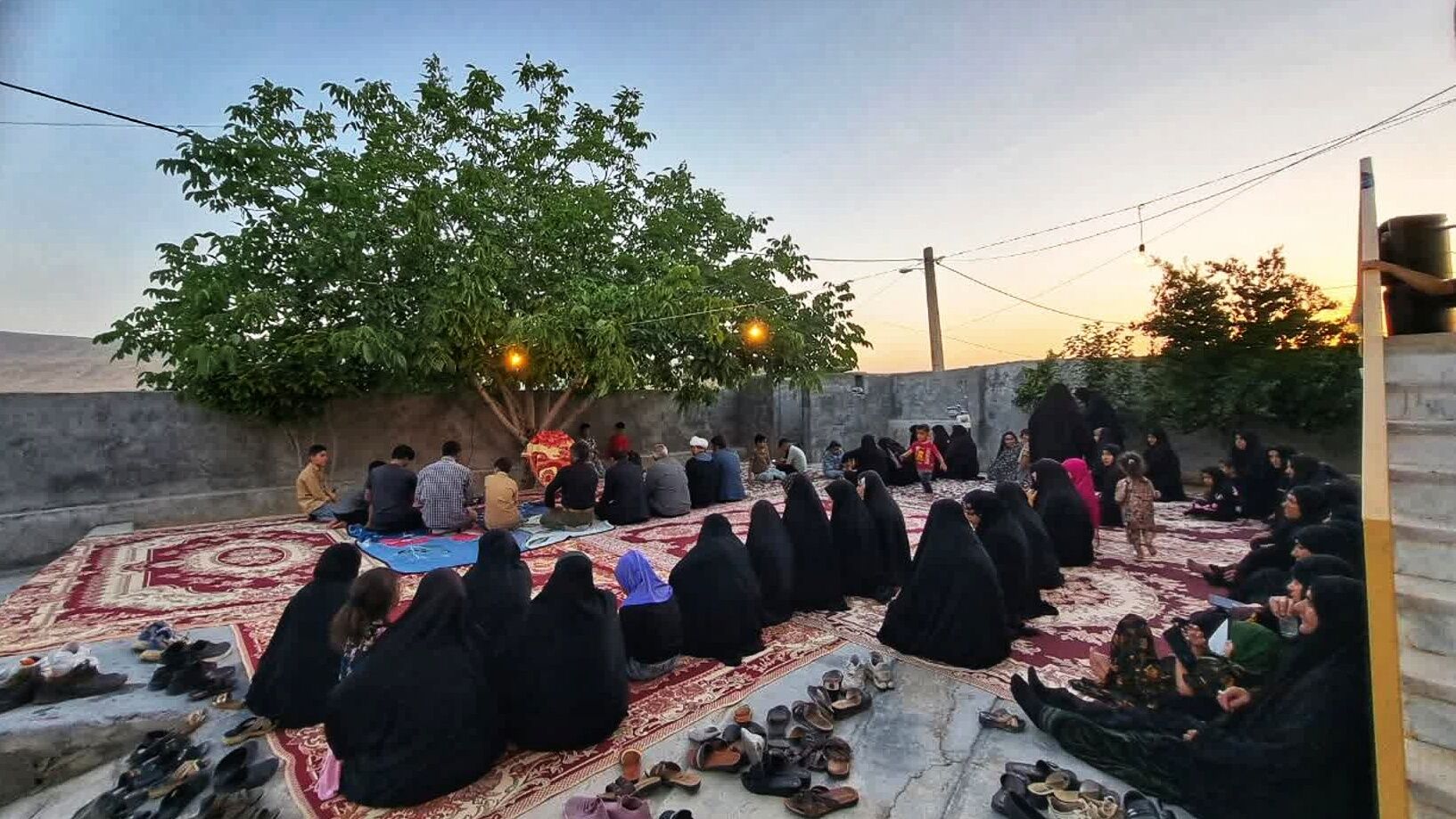 مراسم روضه‌های خانگی در شهرستان مارگون