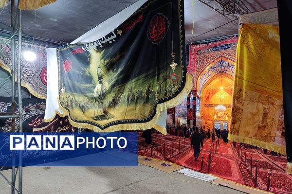 برپایی خیمه‌های عزاداری محرم در شهر شیراز