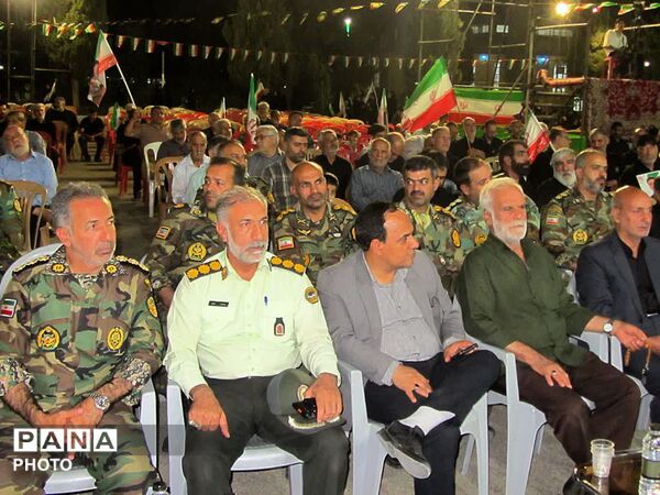 مراسم گرامیداشت آقای شهید ایران و یادبود شهدای شهرستان فلاورجان در اردوگاه شهید بهشتی اصفهان