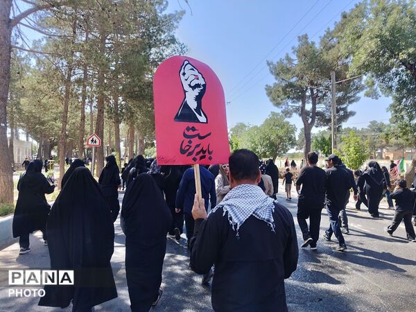 زائرانِ نرسیده به حریم؛ خروشِ اربعینی‌ها در قلبِ نیشابور