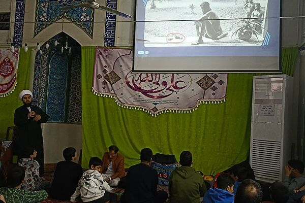 اولین روز حضور پسران ناحیه دو شهرری در مراسم معنوی اعتکاف 