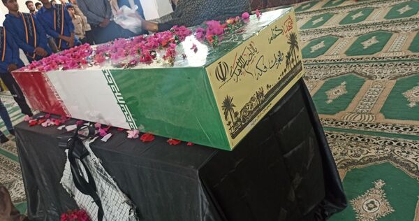 شهید گمنام مهمان مردم روستای رضوان شد