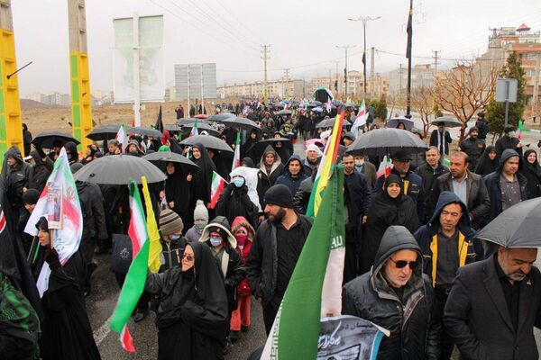 حضور حماسی مردم شهرستان پردیس در راهپیمایی روز قدس با وجود بارندگی