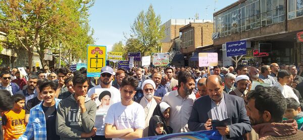 حضور مردم ولایتمدار شهرستان کاشمر در راهپیمایی روز جهانی قدس