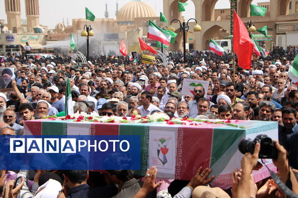 تشییع شهدای حمله رژیم صهیونیستی در یزد