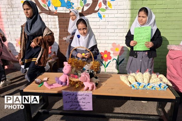 بازارچه دانش آموزی در دبستان شهید ناصری ناحیه دو شهرری 