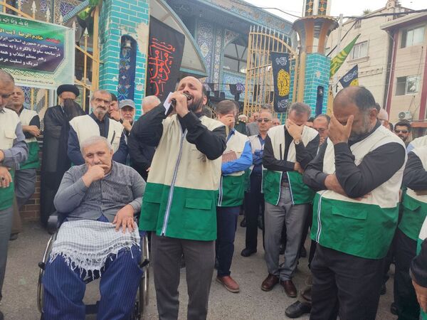 دسته عزاداری سیدالشهداء خدمت در قائمشهر