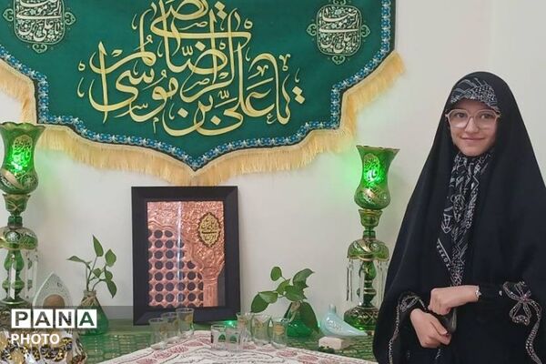 حضور دانش‌آموزان مدارس ناحیه دو شهرری در مجلس عزاداری حضرت زهرا (س)
