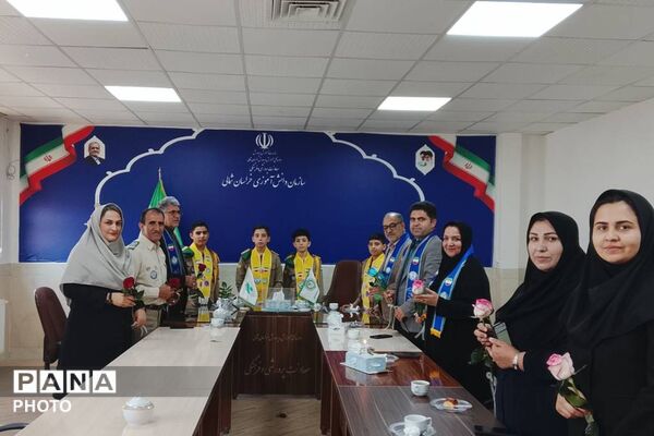 مراسم سالروز تاسیس سازمان دانش آموزی در خراسان شمالی