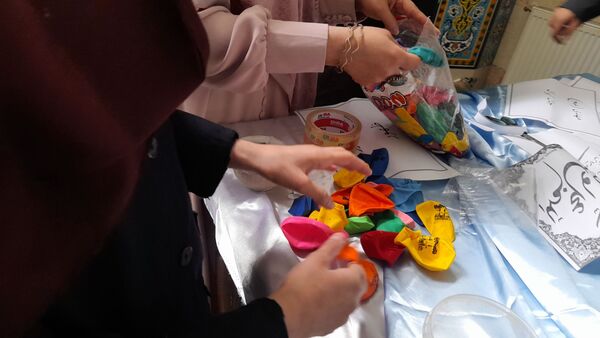 سفره مهدویت مدرسه شهدای اقتدار ناحیه 2 کرج
