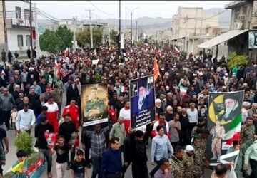 رودان یکپارچه در راهپیمایی روز قدس؛ فریاد خشم انقلابی علیه صهیونیسم جهانی