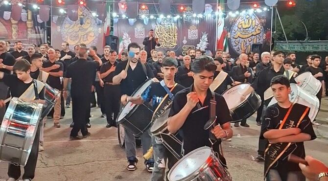 عزاداری هیئت‌های مذهبی شهرستان ملایر در تاسوعای حسینی
