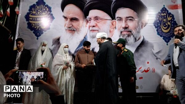 مراسم جشن عروسی دو زوج اهری همزمان با عید سعید غدیر خم 
