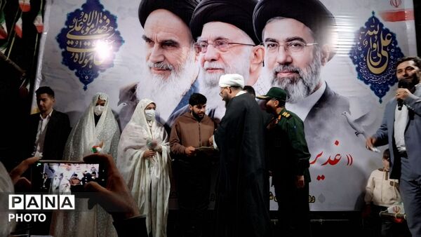 مراسم جشن عروسی دو زوج اهری همزمان با عید سعید غدیر خم 