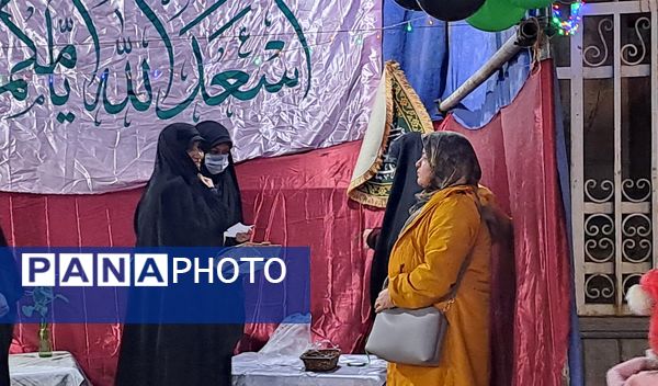 موکب پذیرایی شهید مصطفی صدر زاده به‌مناسبت میلاد امام علی (ع) در نیشابور 