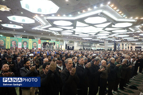 مراسم گرامیداشت شهید سیدحسن نصرالله همزمان با تشییع شهدا در لبنان - تهران