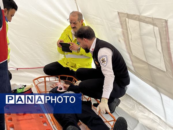 مانور زلزله در مدرسه بانو خاکره شیراز