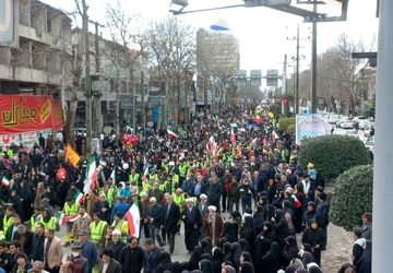 راهپیمایی مردم آمل در چهل و ششمین جشن انقلاب