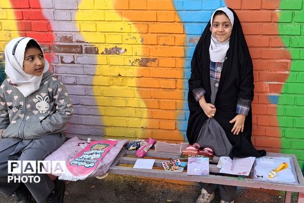 بازارچه دانش آموزی در دبستان شهید ناصری ناحیه دو شهرری 