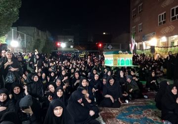 مراسم سوگواری سیدالشهدا در دبیرستان شاهد کوثر شهرستان رباط‌کریم 