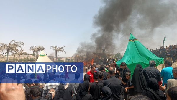 مراسم خیمه سوزان در شهر طاقانک