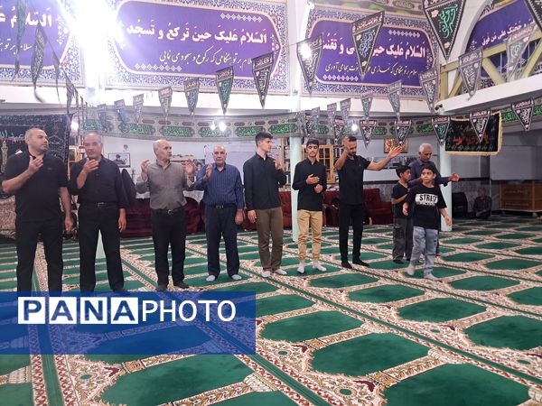 عزاداری شب‌های محرم در مسجد صاحب الزمان آشخانه 