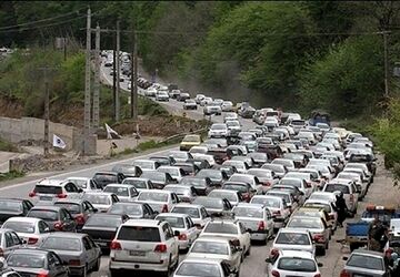 ترافیک سنگین در محورهای شمالی کشور