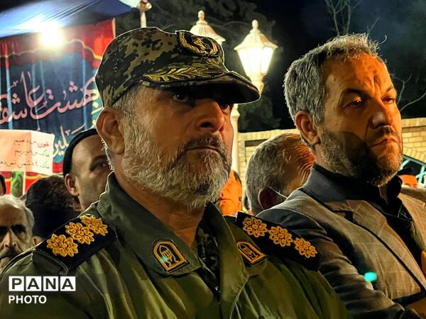 مراسم وداع با پیکر مطهر سردار شهید غلامرضا محمد زاده