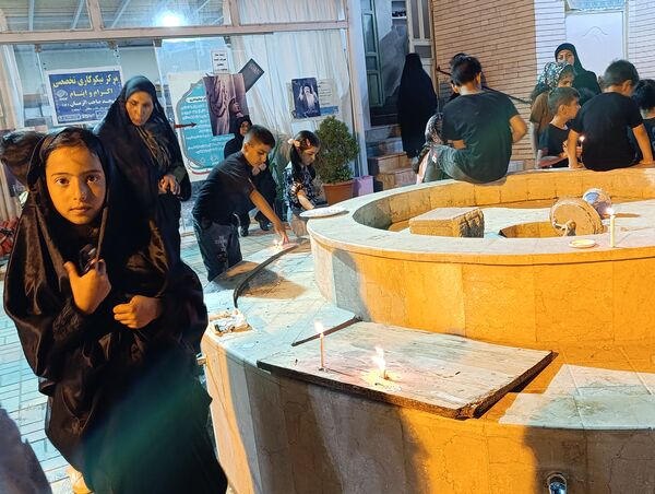 مراسم شام غریبان شهدای دشت کربلا در مسجد صاحب الزمان آشخانه 