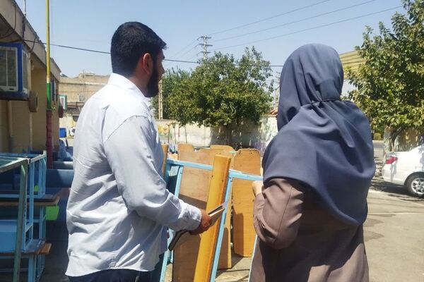 بازدید گروه جهادی از مدارس کم برخوردار ناحیه ۴ شیراز در جهت تحقق عدالت آموزشی 