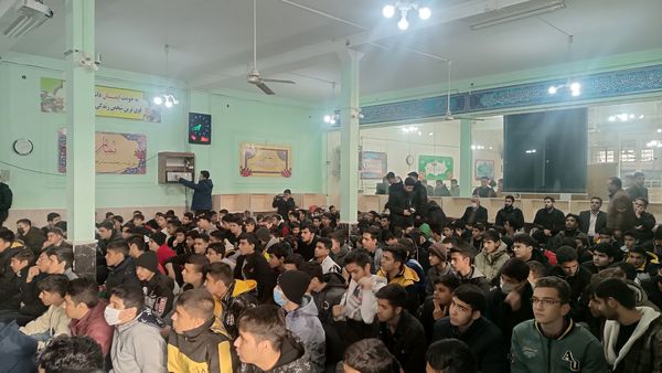 مراسم استقبال از شهید گمنام در دبیرستان شاهد ابوذر غفاری نیشابور 