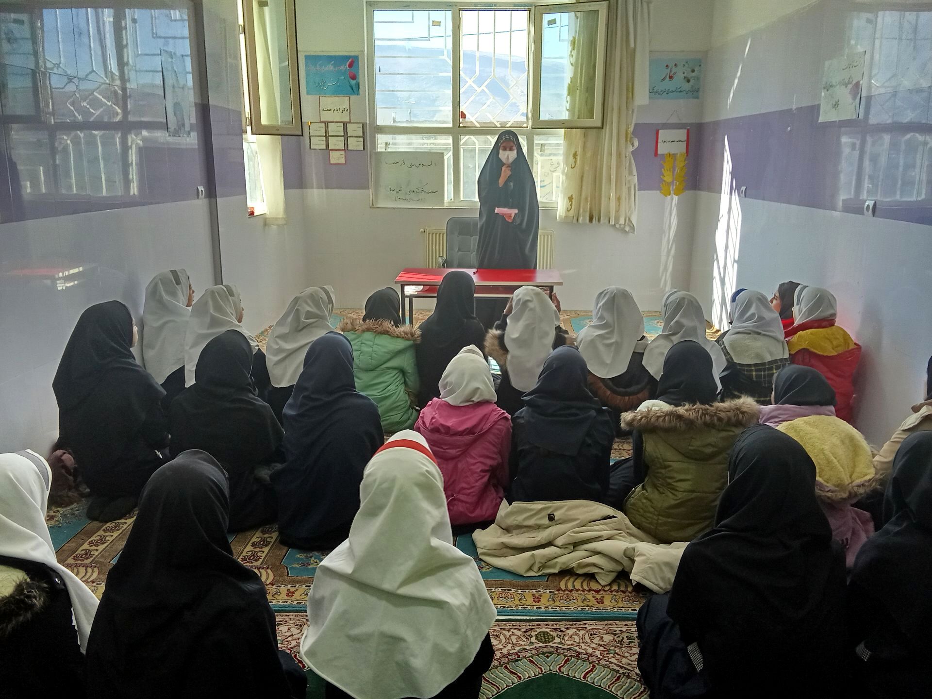 پیام سفیر پویش ملی «دُر نجف» در مدرسه فردوسی ۲ کوهنانی