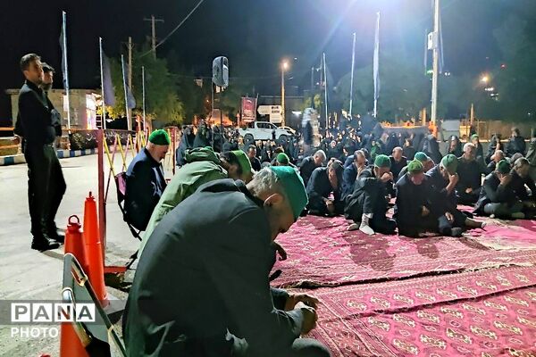 هیئت زنجیر زنی در هشتمین شب از ماه محرم الحرام در حسینیه شهدای شهر بار