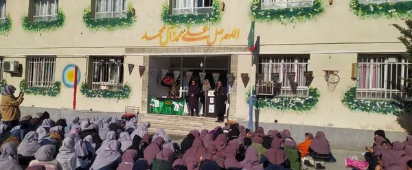 مراسم ایام فاطمیه در دبیرستان نجم قائمشهر