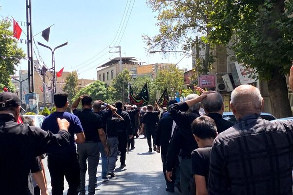 راهپیمایی جاماندگان اربعین با حضور پرشور مردم پیشوا