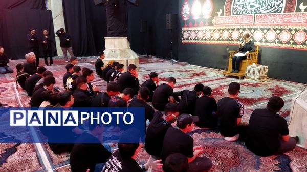 سوگواره احلی من العسل با حضور دانش آموزان اسلامشهری