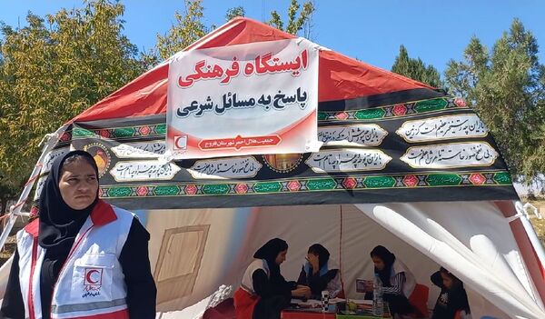 برپایی موکب سازمان دانش‌آموزی شهرستان فاروج