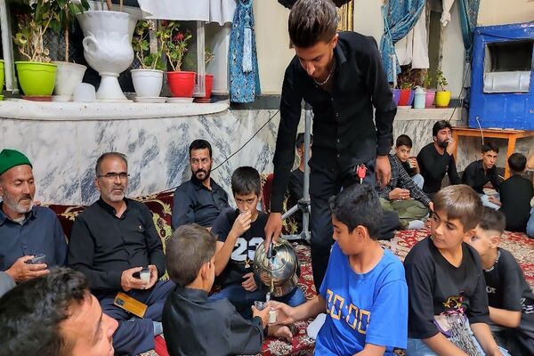مراسم عزاداری شب تاسوعای حسینی در مسجد جامع شهر بار
