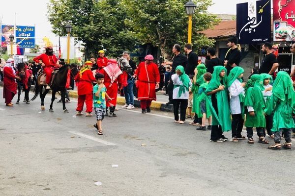 عزاداری مردم متدین املش در سومین روز شهادت امام حسین