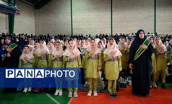 اجتماع ۳۰۰۰نفری دختران حاج قاسم به مناسبت ولادت حضرت معصومه(س) و روز دختر در شهرستان ملارد 