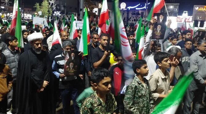 برگزاری تجمع مردمی در میناب