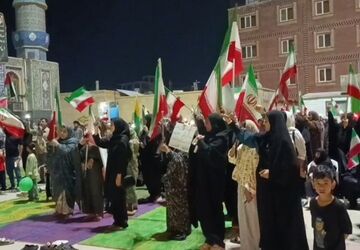حضور گسترده مردم قشم در تجمعات شبانه