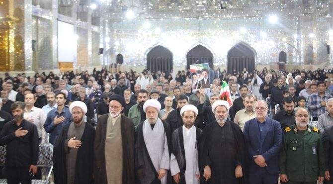 بزرگداشت آقای شهید ایران در حرم مطهر سید علاءالدین حسین(ع)