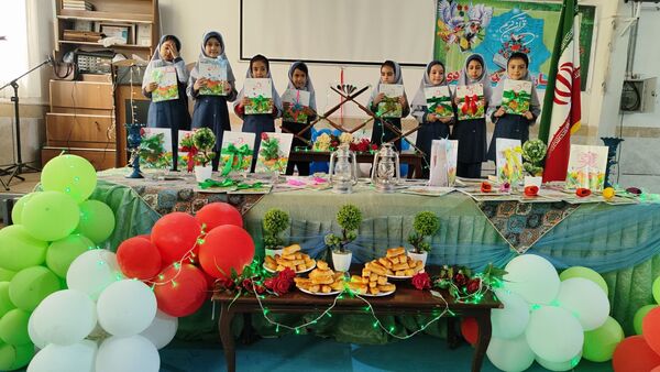 جشن قرآن کلاس اولی‌ها در مدرسه شاهد خیر سجادی 