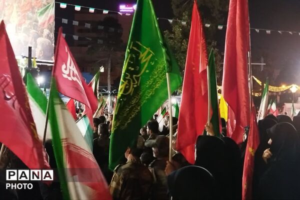 تشییع پیکر خلبان شهید مجید کاظمی در شیراز