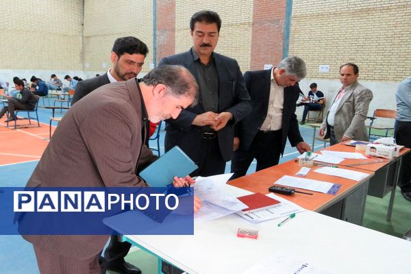 بازدیدهای ستادی از حوزه‌های برگزاری امتحانات نهایی در شهرستان فاروج 